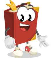Cute Book Cartoon Vector Character AKA Bookie Paperson